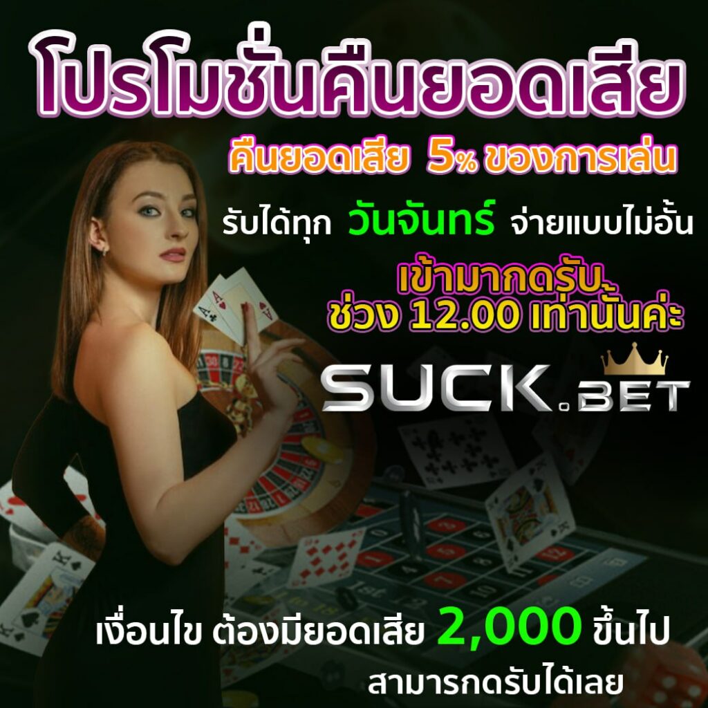 neko999 โปรโมชั่นคืนยอดเสีย 5% ทุกวันจันทร์ จ่าบแบบไม่อั้น
